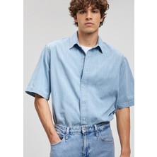 Benson Casual Açık Mavi Jean Gömlek  0210220-87155