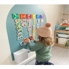 Hdg Yapışkanlı Manyetik Duvar Sticker Panosu Mıknatıs Tutan Duvar Sticker 60X90 cm