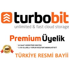 Turbobit 7 Günlük Turbobit Premium Plus+ Yüksek Kotalı Üyelik Kodu (Türkiye Resmi Bayii)