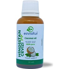 Ein Natur Hindistancevizi Yağı, 30 ml, Soğuk Sıkım, Coconut Oil, Katı Hindistan Cevizi