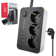 Winnboss Güvenli Şarj Imkanı: Akım Korumalı 2 Metre Priz