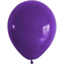 Organizasyon Pazarı 5 Inç Mor Renk Küçük Boy 10 Lu Dekorasyon Balonu