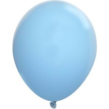 Organizasyon Pazarı 5 Inç Açık Mavi Renk Küçük Boy 25 Li Dekorasyon Balonu