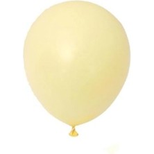 Organizasyon Pazarı 5 Inç Sarı Renk Küçük Boy 100 Lu Makaron Dekorasyon Balonu
