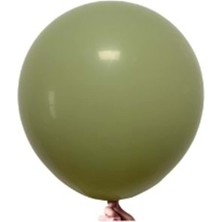Organizasyon Pazarı 5 Inç Okaliptus Renk Küçük Boy 25 Li Dekorasyon Balonu
