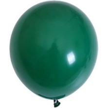 Organizasyon Pazarı 5 Inç Koyu Yeşil Renk Küçük Boy 100 Lu Dekorasyon Balonu