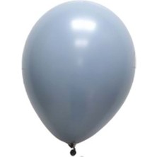 Organizasyon Pazarı 5 Inç Fırtına Mavisi Renk Küçük Boy 10 Lu Dekorasyon Balonu
