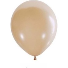 Organizasyon Pazarı 5 Inç Sütlü Kahve Renk Küçük Boy 100 Lu Dekorasyon Balonu