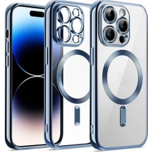 Well Tech Apple iPhone 13 Pro Max Kılıf Kamera Lens Korumalı Magsafe Şarj Kılıfı+Ekran Koruyucu