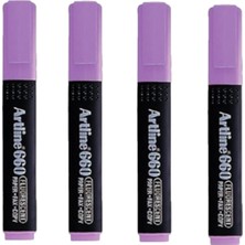 Artline 660 Fosforlu Kalem Mor 4 Adet