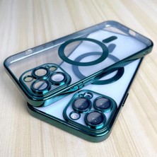 Well Tech Apple iPhone 13 Pro Max Kılıf Kamera Lens Korumalı Magsafe Şarj Kılıfı+Ekran Koruyucu