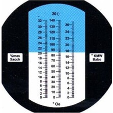 Ayt Atc 0-190 Oe Meyve Şeker Refraktometresi 0-32 Brix Mas Sacch