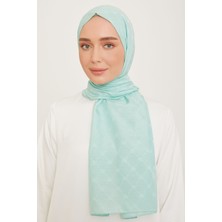 Armine Trend Monogram Şal 1 3201 Su Yeşili