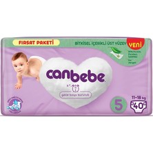 Canbebe Bebek Bezi Beden:5 (11-18KG) Junior 320 Adet Dev Ekonomik Fırsat Pk