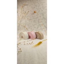 Laurel-Wood Beton 3'lü Gökkuşağı Mumluk-Şamdan Seti