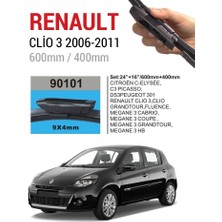 Sentinel Renault Clio 3 Silecektakımı 2006-2011 (Cam Sabunu Hediyeli)