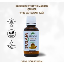 Ein Natur Susam Yağı, 30ML, %100 saf, Soğuk Sıkım Sesamum indicum oil