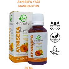 Ein Natur Aynısefa Yağı (Calendula officinalis), 30 Ml, %100 Saf Soğuk Sıkım Zeytinyağında Maserasyon