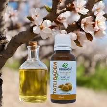 Ein Natur %100 saf Tatlı Badem Yağı, 30 ml, Soğuk sıkım, Prunus dulcis oil
