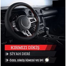 Nuryak Dikmeli Deri Direksiyon Kılıfı
