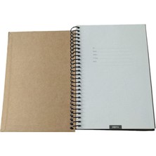 Colornote Papirüs Papirüs Çiçek Spiralli  Sert Kapak 16X23 100 Yaprak  Çizgili Defter