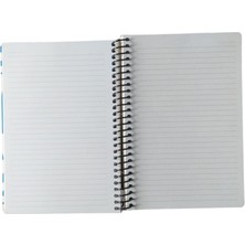 Colornote Papirüs Papirüs Çiçek Spiralli  Sert Kapak 16X23 100 Yaprak Çizgili Defter