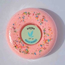 Visuda Sabun Visuda - Donut Köpüren Banyo Topu 120 Gr / Banyo Bombası & Çilek Aromalı İle Ekstra Nem