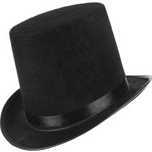 Angel Of Life Yetişkinler Için Siyah Renk Ringmaster Sihirbaz Şapkası Silindir Şapka
