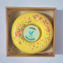 Visuda Sabun Visuda - Donut Köpüren Banyo Topu 120 Gr / Banyo Bombası & Limon Aromalı İle Ekstra Nem