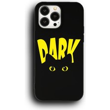 Lumera iPhone 13 Pro Uyumlu Lansman Telefon Kılıfı "kara Kedi Karanlık Dark Gözler Tasarım"