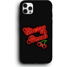 Lumera iPhone 11 Pro Max Uyumlu Lansman Telefon Kılıfı "cherry Bomb Neon Kiraz Tabela Led"