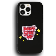 Lumera iPhone 15 Pro Max Uyumlu Lansman Telefon Kılıfı "pembe Aşko Don't Give Up Pes Etme"