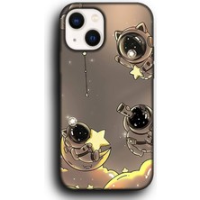 Lumera iPhone 14 Plus Uyumlu Lansman Telefon Kılıfı "astronot Arkadaşlar Chill Yıldız Pinterest"