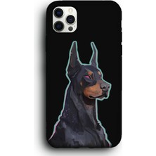 Lumera iPhone 11 Pro Max Uyumlu Lansman Telefon Kılıfı "asil Tazı Siyah Güçlü Duruş Köpek"