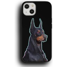 Lumera iPhone 15 Uyumlu Lansman Telefon Kılıfı "asil Tazı Siyah Güçlü Duruş Köpek"