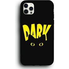 Lumera iPhone 11 Pro Max Uyumlu Lansman Telefon Kılıfı "kara Kedi Karanlık Dark Gözler Tasarım"