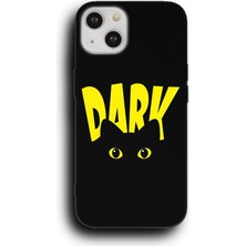 Lumera iPhone 14 Uyumlu Lansman Telefon Kılıfı "kara Kedi Karanlık Dark Gözler Tasarım"