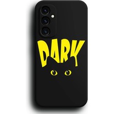 Lumera Galaxy A34 Uyumlu Lansman Telefon Kılıfı "kara Kedi Karanlık Dark Gözler Tasarım"