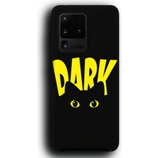 Lumera Galaxy S20 Ultra Uyumlu Lansman Telefon Kılıfı "kara Kedi Karanlık Dark Gözler Tasarım"