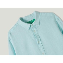 United Colors Of Benetton Erkek Keten Gömlek 5BKU5QJG8