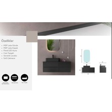 Evros Eva 110 cm Banyo Dolabı