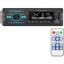 Melek Store  Premıo KAC38 Rgb 7 Renkli Çift Usb/sd/fm/aux/bluetooth Kumandalı Mekaniksiz Oto Teyp 4X55 Watt