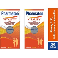 Pharmaton Vitality Multivitamin | Mineraller | Kore Ginsengi 30 Tablet (2 Adet)