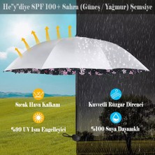 Heydiye Spf 100+ Uv Korumalı Sahra  (Güneş / Yağmur) Şemsiye