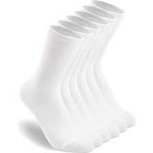 Sockingen 3 Parça Tenis Çorabı Fitilli Beyaz Unisex - Premium Kalite Tenis Çorabı Soket Boy Pamuklu Beyaz