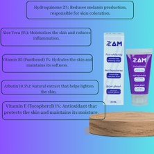 7zam Hassas Bölgeler Ve Lekeler Için B5 Ve E Vitaminli Hydroquinone Ve Arbutin Içeren  Krem