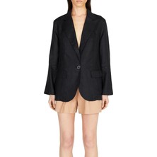 Sisley Regular Fit Siyah Kadın Ceket 2AGHLW019