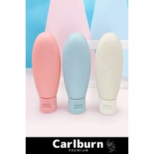 Carlburn Premium Doldurulabilir Taşınabilir Krem Şampuan Jel 3 Adet 60ML Hijyenik Seyahat Tipi Banyo Seti