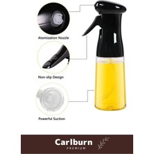 Carlburn Deluxe Atomize Başlık Fan Şekilli Püskürtücü Bpa Içermeyen Plastik Sprey Cam Yağdanlık 200 ml 2 Adet