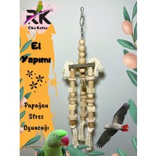 Ciko Kafes Doğal Çanlı Papağan Oyuncağı